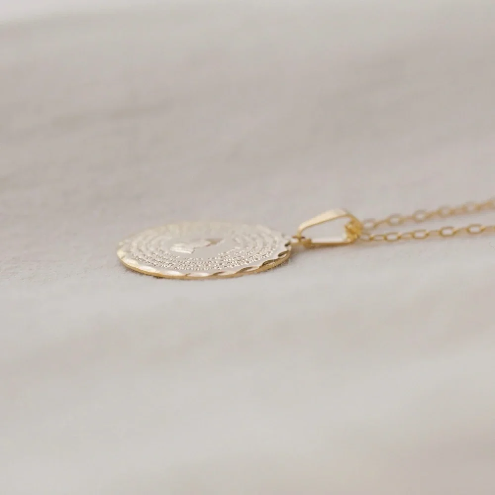 Our Father Prayer Necklace | 18k Gold Filled - Picture 6 of 9